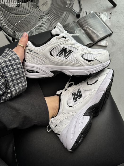 Кросівки Кроссовки New Balance 530 Black White Белый Білий Кросовки демісезон