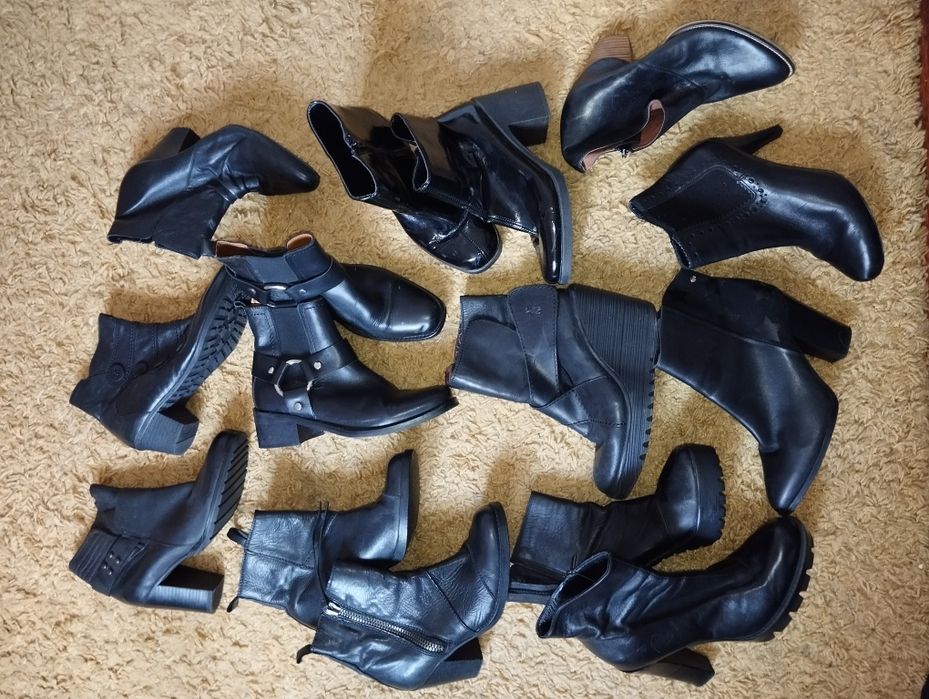 Ботильйоны кожаные ботинки 38.39.40.41 размер