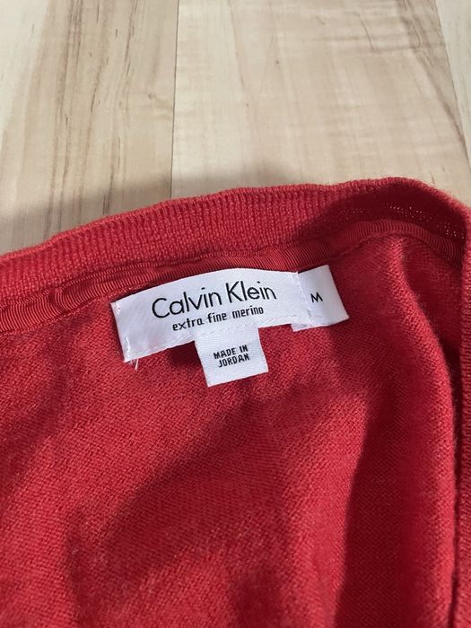 Sweter wełniany merino Calvin Klein