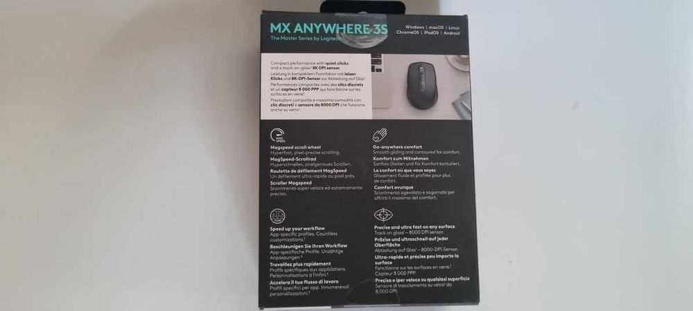 Logitech MX Anywhere 3S myszka wireless bluetooth sensor laserowy nowa