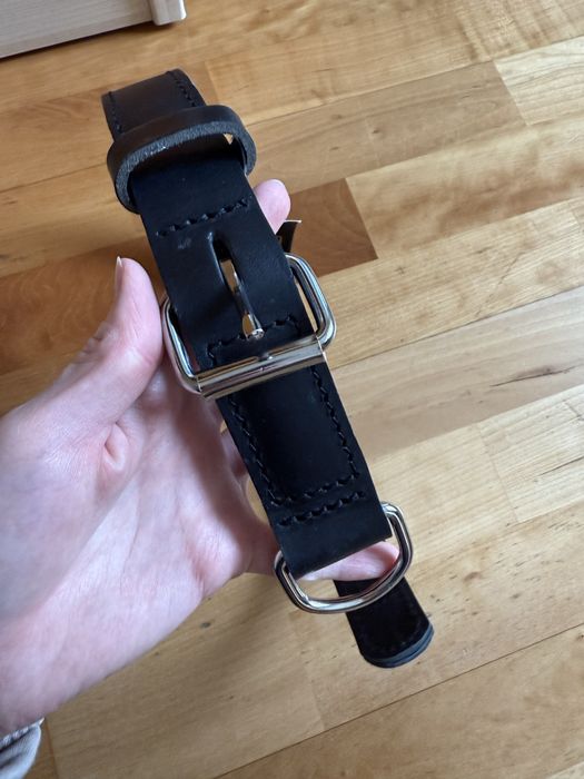 Кожаний ошийник для собаки з натуральної шкіри