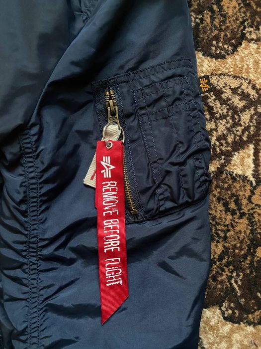 Бомбер Alpha Idustries MA-1 CWU 45 з натуральним хутром Injector III