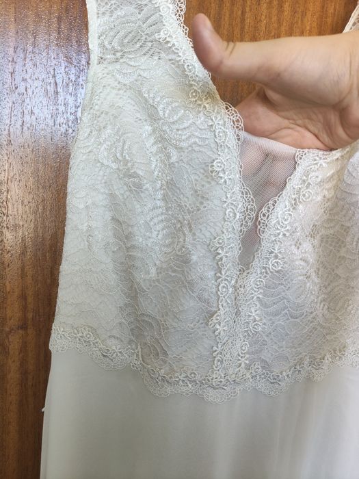 Vestido de noiva simples, tamanho 38