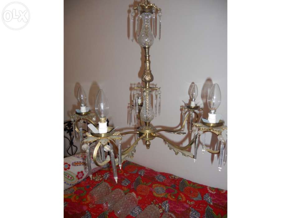 Candeeiro antigo vintage trabalhado impecável