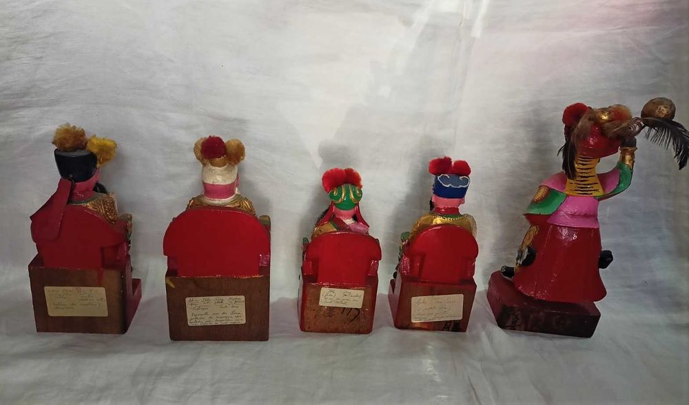 Figuras Orientais Madeira Divindades Religião 1