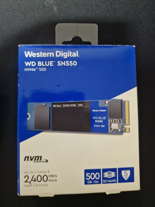 SSD M.2 NVMe Western Digital Blue SN550 500GB (Como Novo na Caixa)