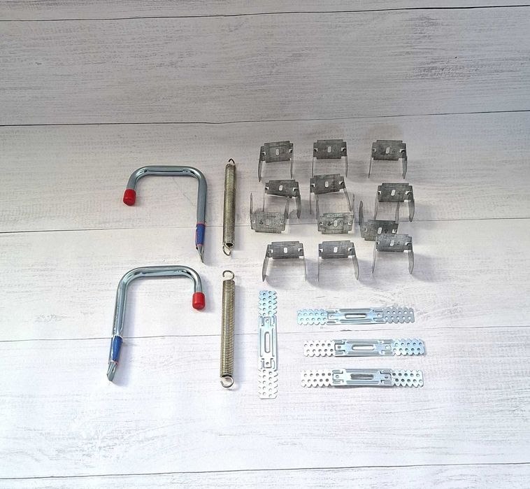 Zestaw montażowy Akcesoria metalowe do montażu Haki Śrubki Wkręty 37el