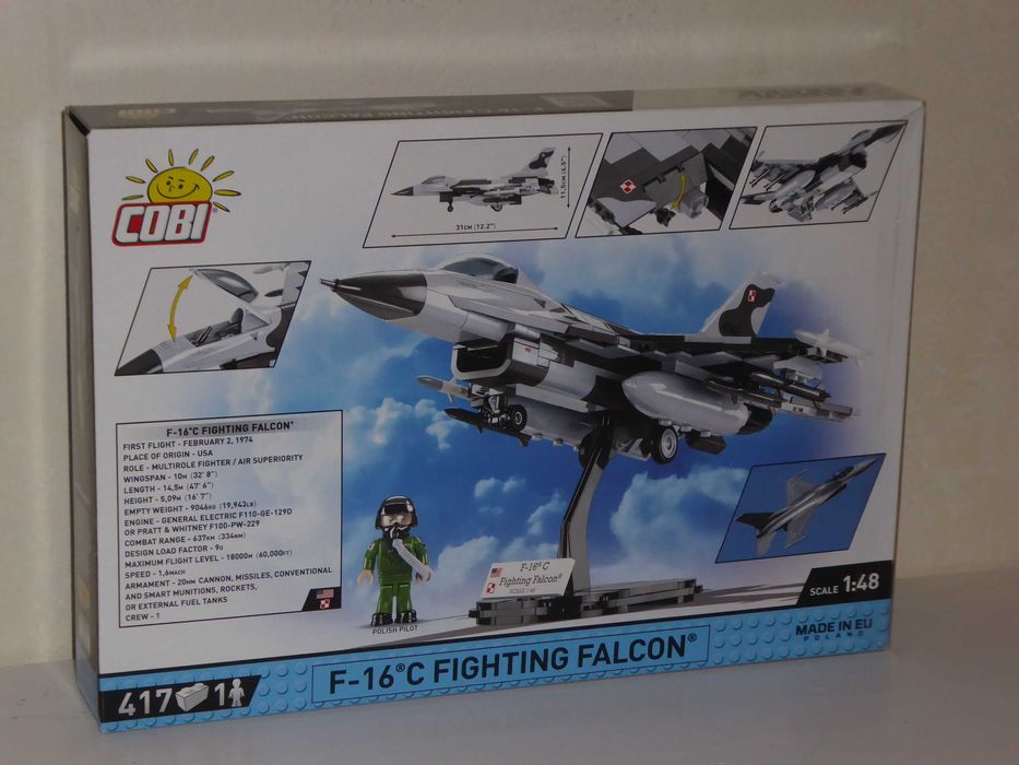 Cobi 5814 Myśliwiec F-16C  Fighting Falcon + Pilot,  stan Idealny Wroc