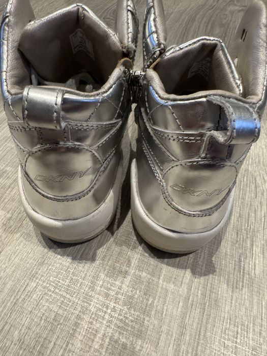 DKNY tenis Bota Metalizado Novos mulher