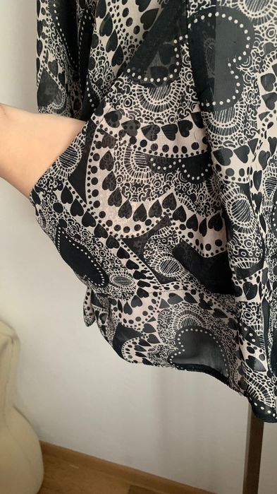 DPROTHY PERKINS r. 44/46/48 bluzka letnia, prześwitująca