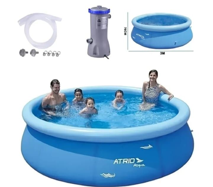 Piscina insuflável para o verão NOVAS 4500 litros de capacidade
