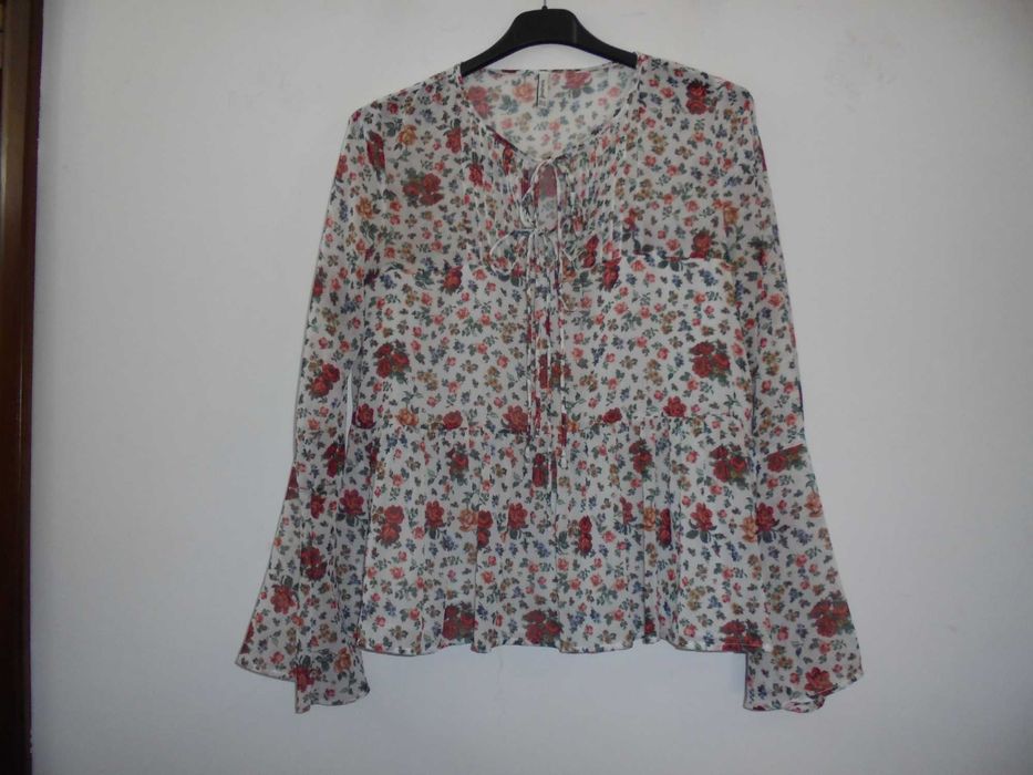 blusa de senhora as flores