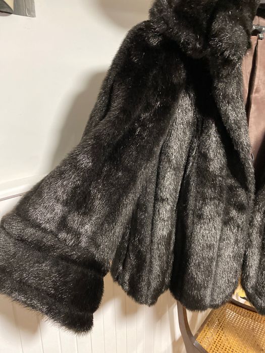 Casaco o preto imitação pêlo