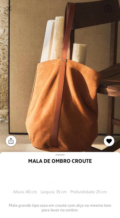 Mala De Ombro Croute Zara Home NOVO