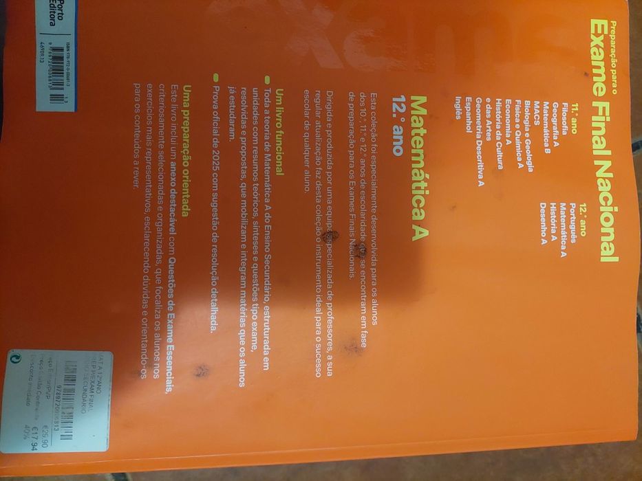 Livro escolar  matemática  12.ano