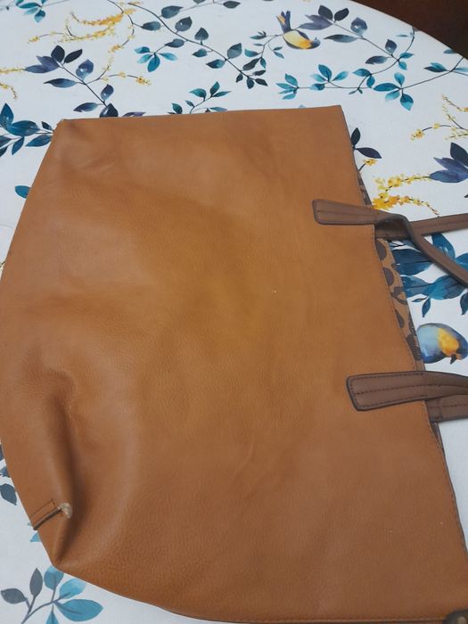 Carteira mel e castanha reversivel