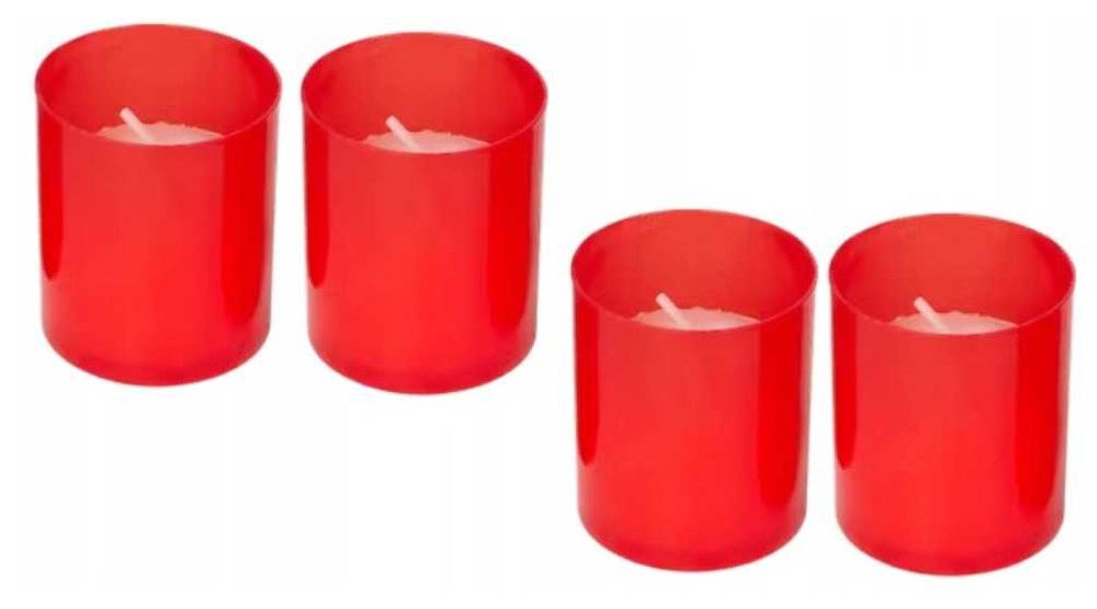 4X Wkład parafinowy do zniczy Bispol Mały 6 cm Memoria p50c