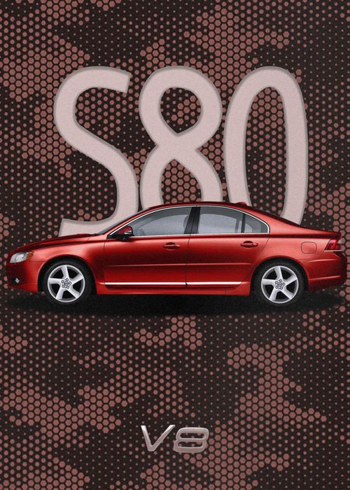 Plakat Volvo S80 V8 30x40cm