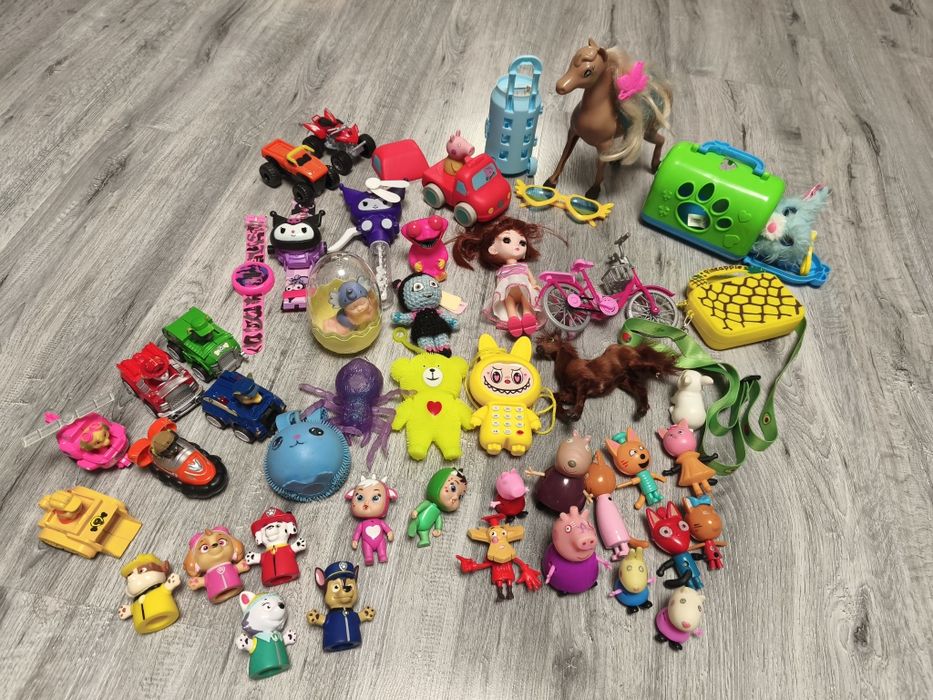 Набір лот пакет іграшок для дівчинки щенячий патруль свинка пеппа