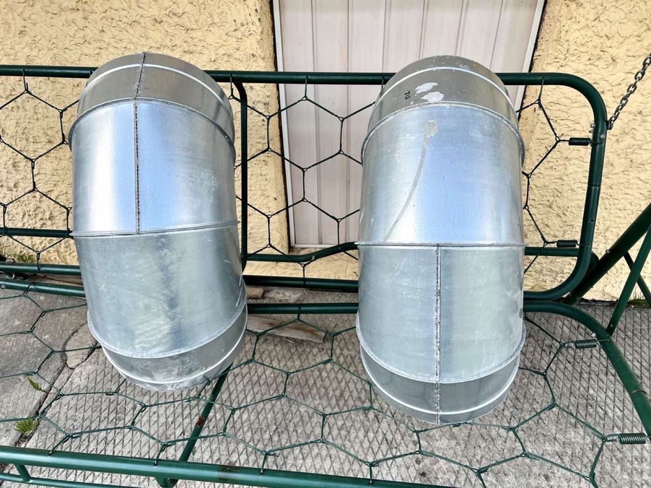 Коліно, відвід вентиляційний оцинкований D315