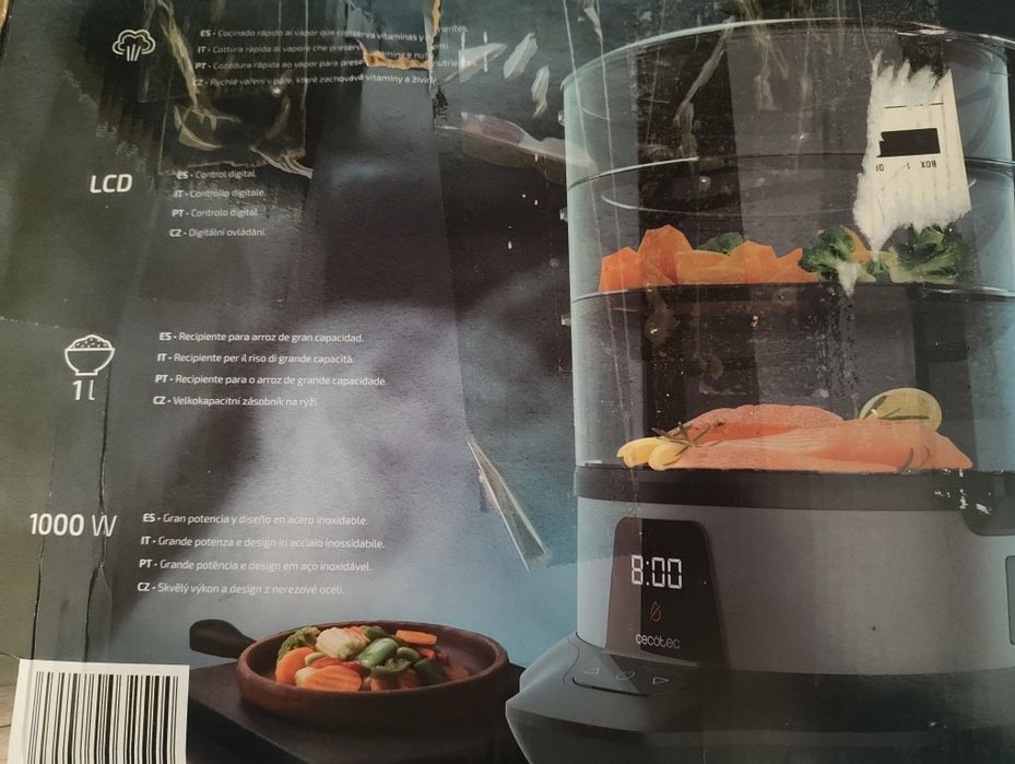 Vaporizador de alimentos Cecotec Vapovita3000