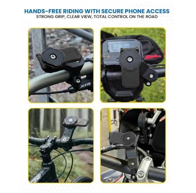 Suporte telemóvel "QUAD LOCK" Preto (NOVIDADE)