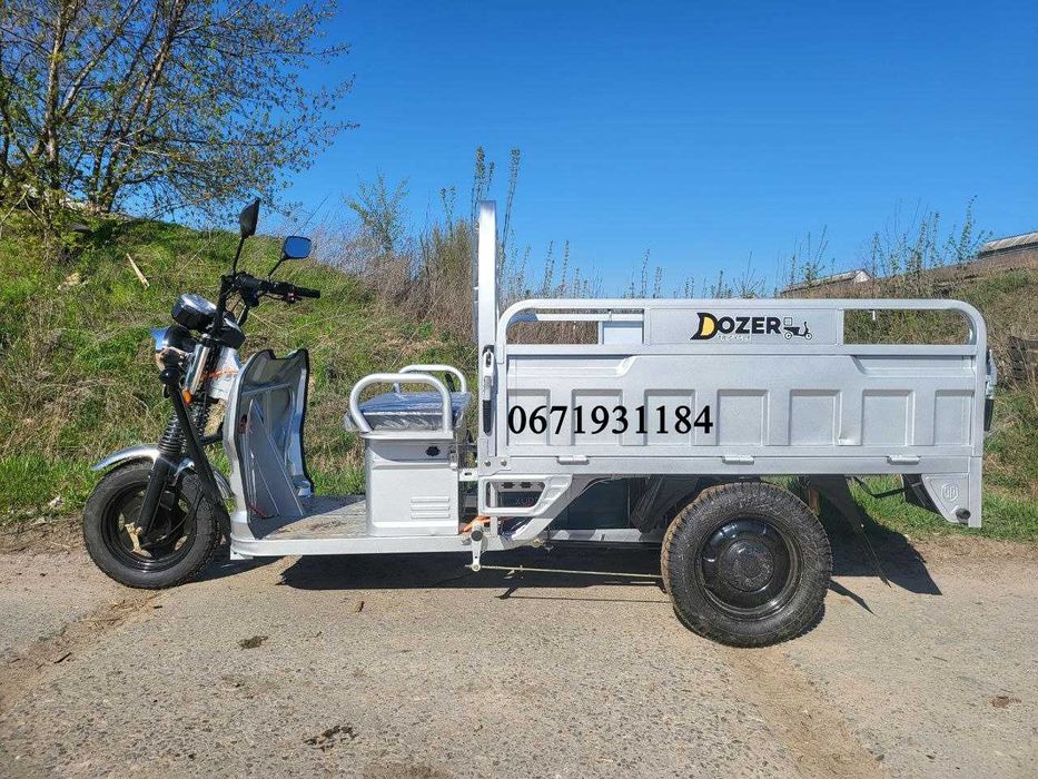 Вантажний електроцикл Dozer Model-3 (1800W) Запас ходу 65км, до 650 кг