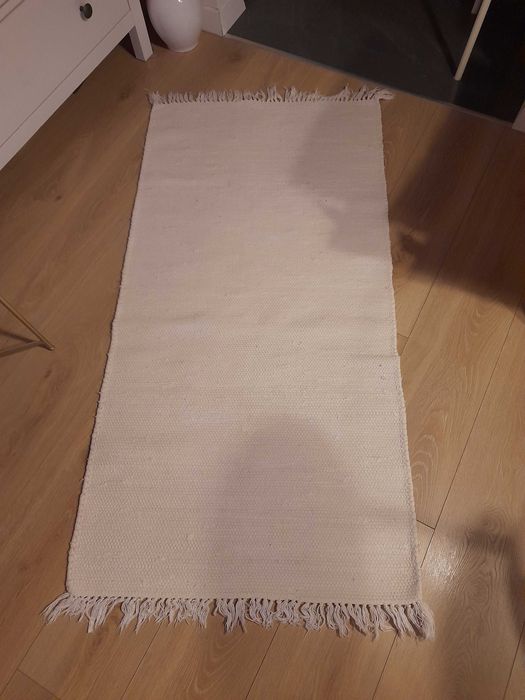 Chodnik tkany biały