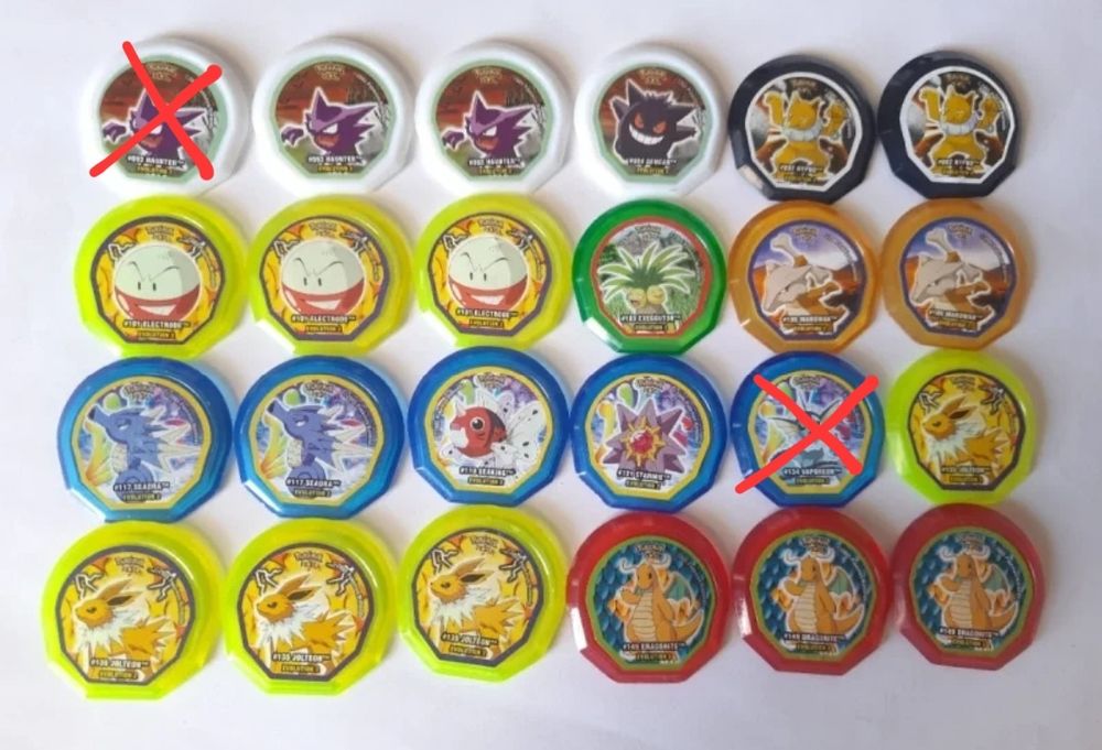 Tazos pokemon nox - venda à unidade