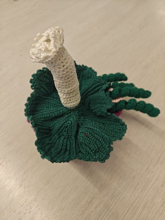 Bukiet szydełkowy, handmade, Grandma style design, dekoracja