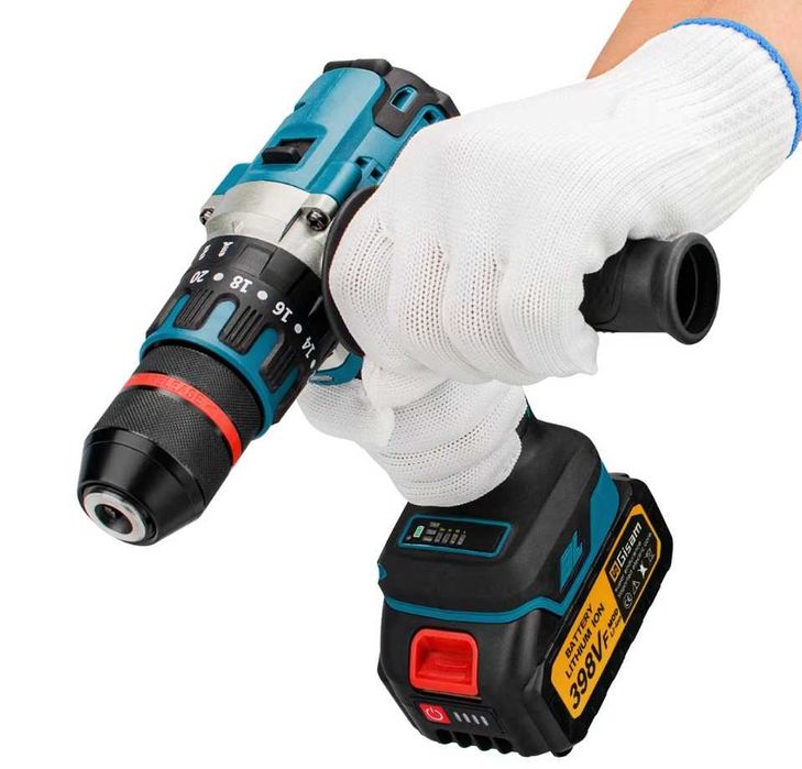 Berbequim Elétrico sem fios Gisam 480N.M com 2 Baterias e carregador