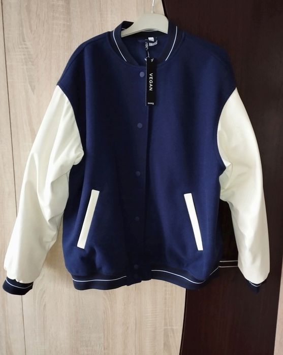 Kurtka bejsbolówka bomberka H&M rozmiar M granatowa