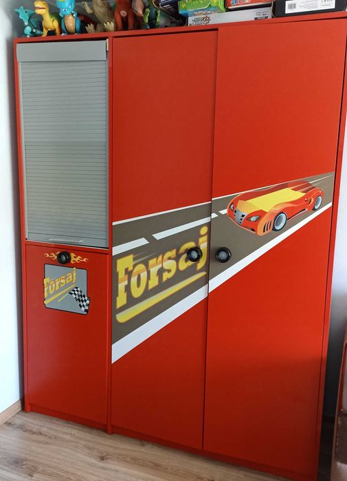 Дитяча Форсаж шафа ,стіл ,тумба, книж.шафа
