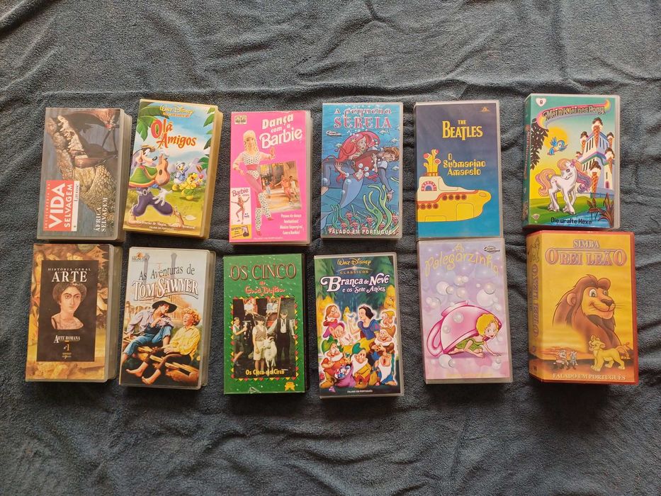 Cassetes VHS temas infantis