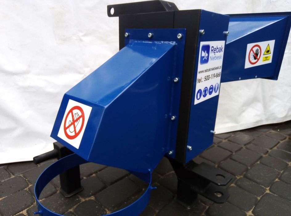 Rozdrabniacz W100- do 9cm średnicy walcowy niebieski