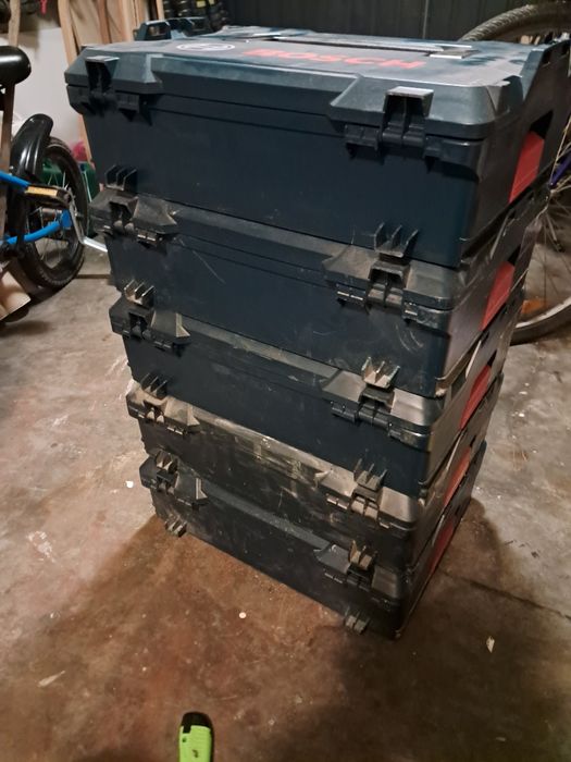 Boîte à Outils L-Boxx Bosch/Sortimo Verte - Mallette Vide Empilable Pour Système De Valises