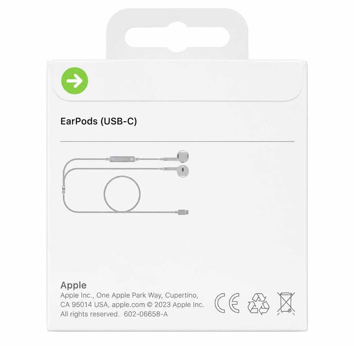 Oryginalne słuchawki Apple EarPods USB-C Przewodowe z mikrofonem