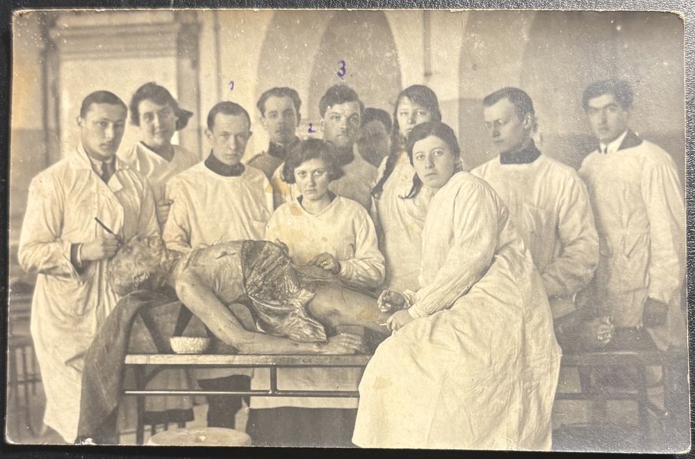 Pocztówka- Zdjęcie Sekcja Zwłok Brześć Litewski II RP