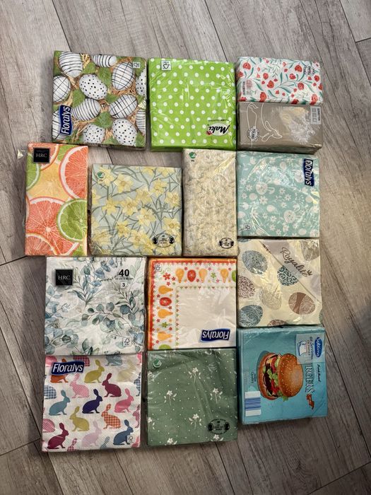 Zestaw do decoupage (serwetki i inne)