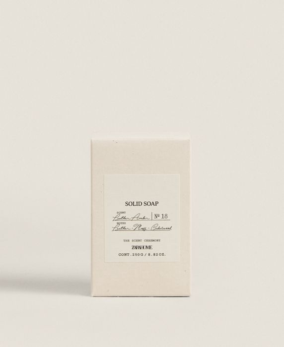 (250 G) Sabonete LEATHER AMBER Zara Home NOVO