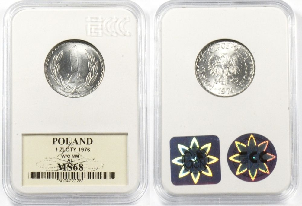 1 złoty 1976 bzm MS-68