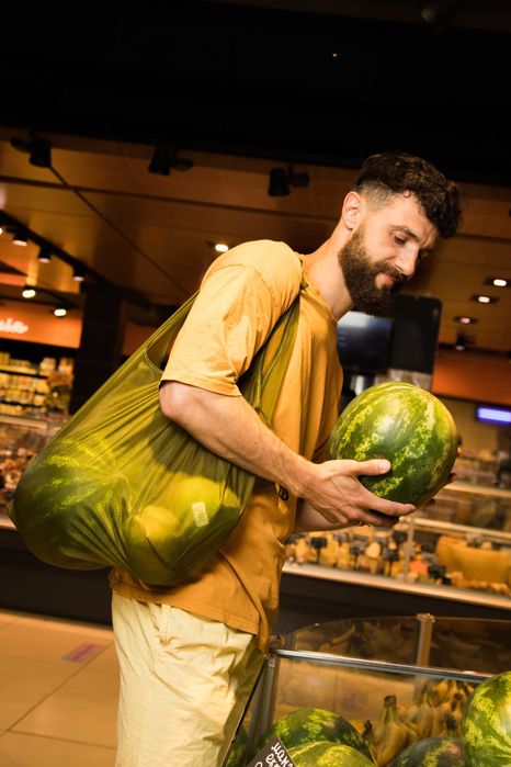 Stylowa eko torba - shopper "Monolite" oliva