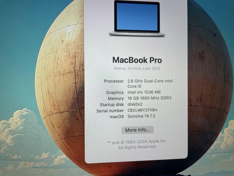 Macbook Pro i5 16GB RAM