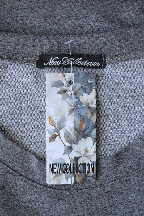 Подовжена тепла туніка бохо, асиметрія new collection, італія, бавовна