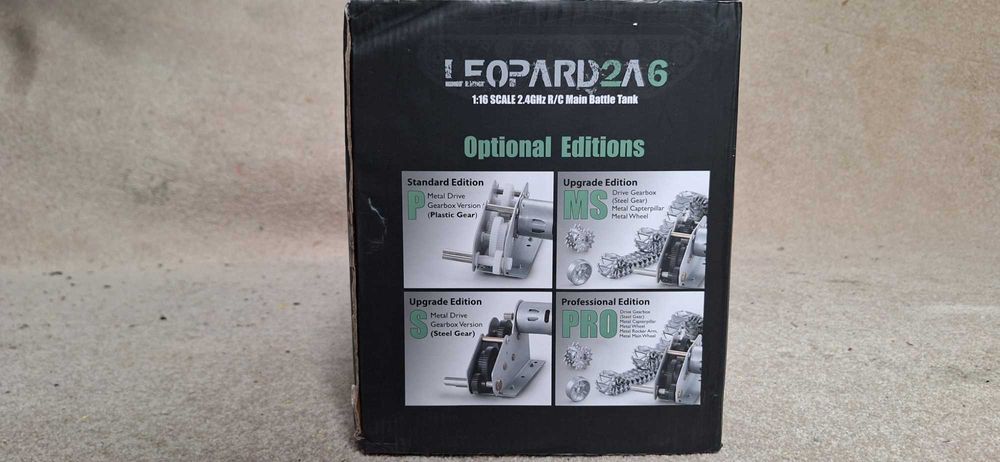 Czołg  2A LEOPARD 1:16 Heng Long dym V.7.0,2,4Ghz