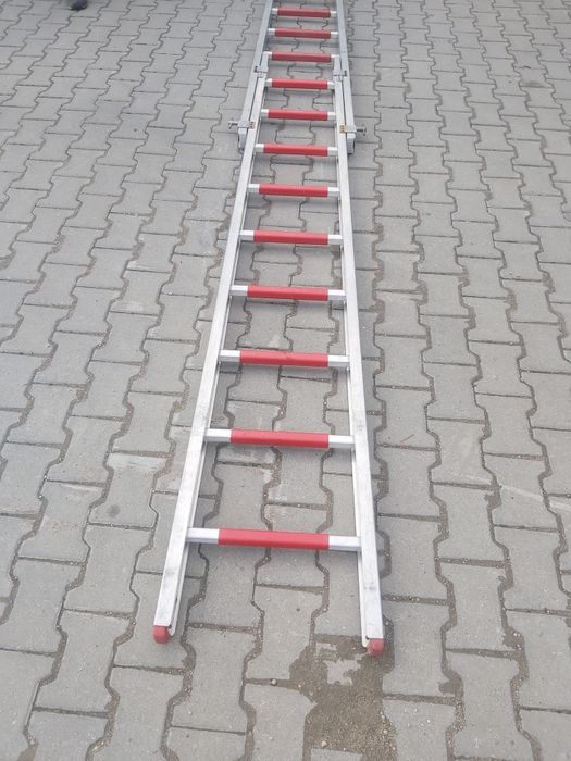 Drabina drabiny nasadkowe strażackie pożarniczy 2,70m aluminiowe