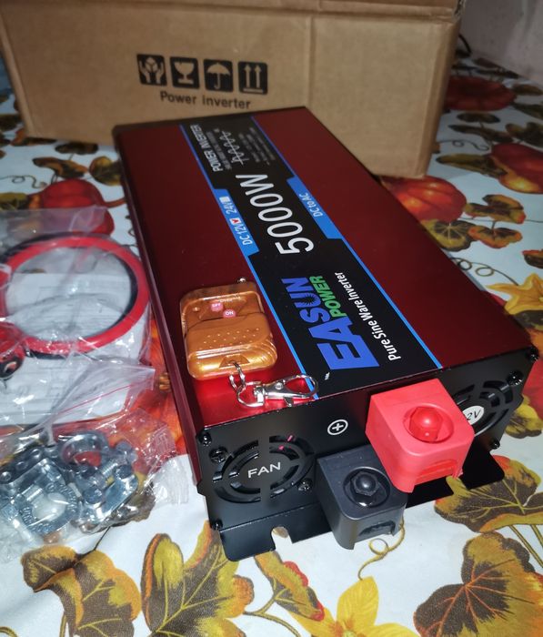Inversor Com Comando 5000w 12v ou 24v para 220v Novo