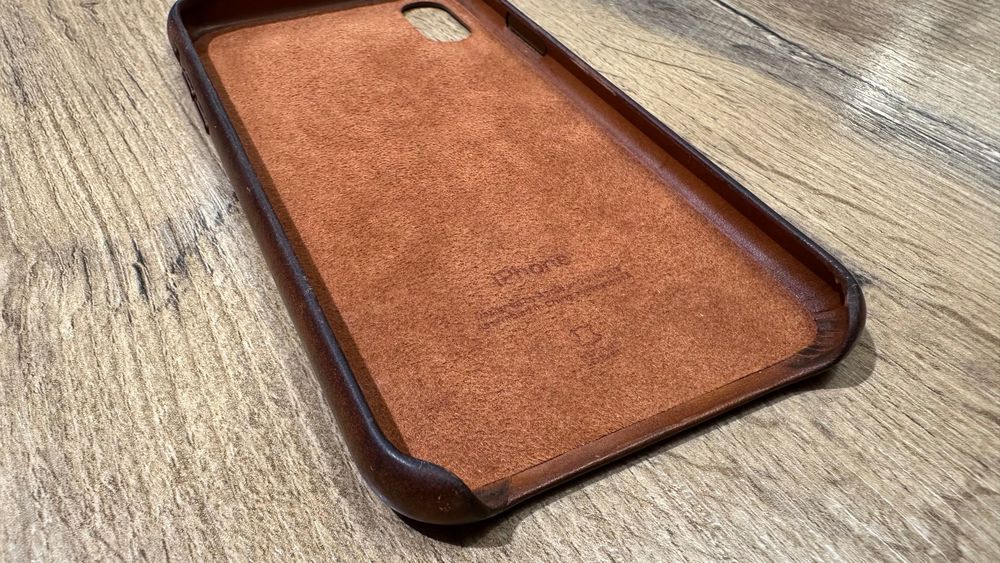 Skórzane brązowe etui (case) dla IPhone X