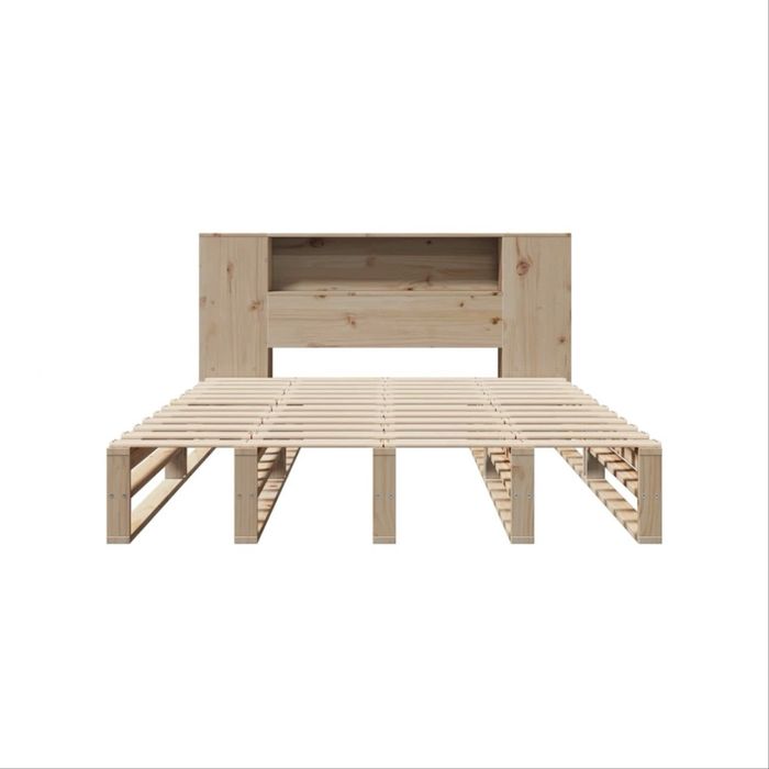 Cama de madeira com estante 135x190 NOVA em caixa