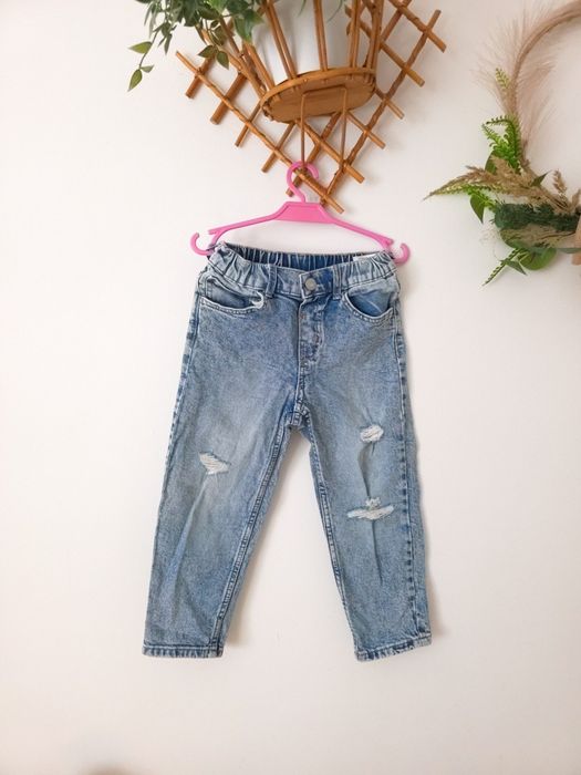 Ballon fit jeans spodnie dziecięce unisex H&M 104